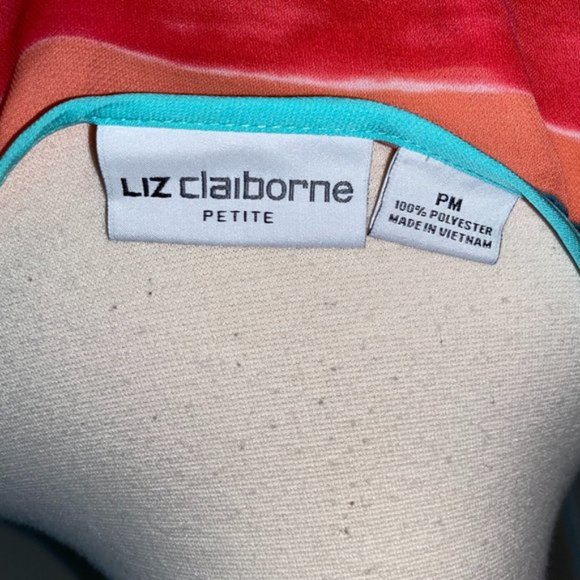 - Liz Claiborne PM flowy soft tank top EUC Petite - Picture 5 of 5